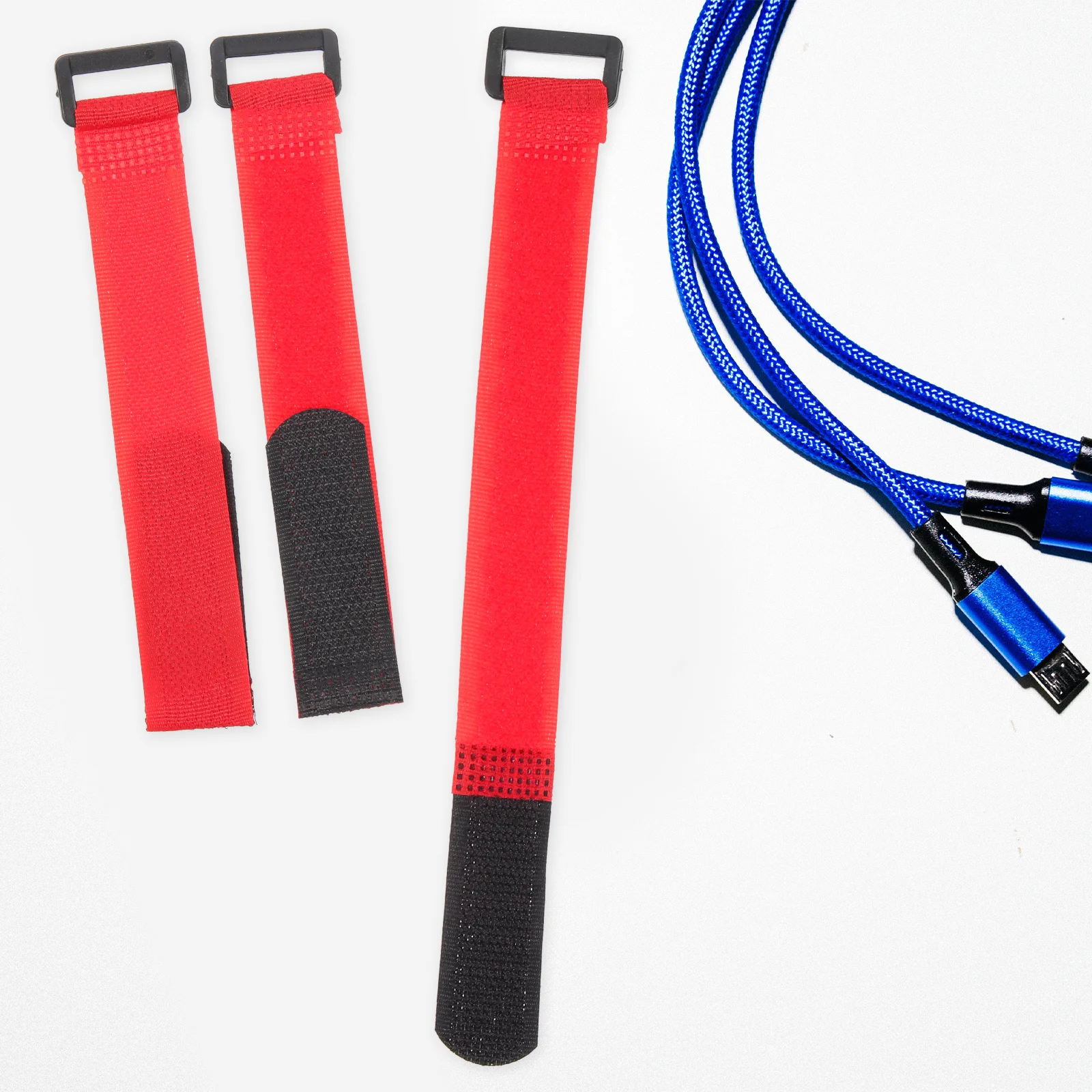 

20Pcs Tape Nylon Cable Tie Strip Small Buckle Wire Organizer for Headphones Mobile Phone Cable Storage Fixing Tape