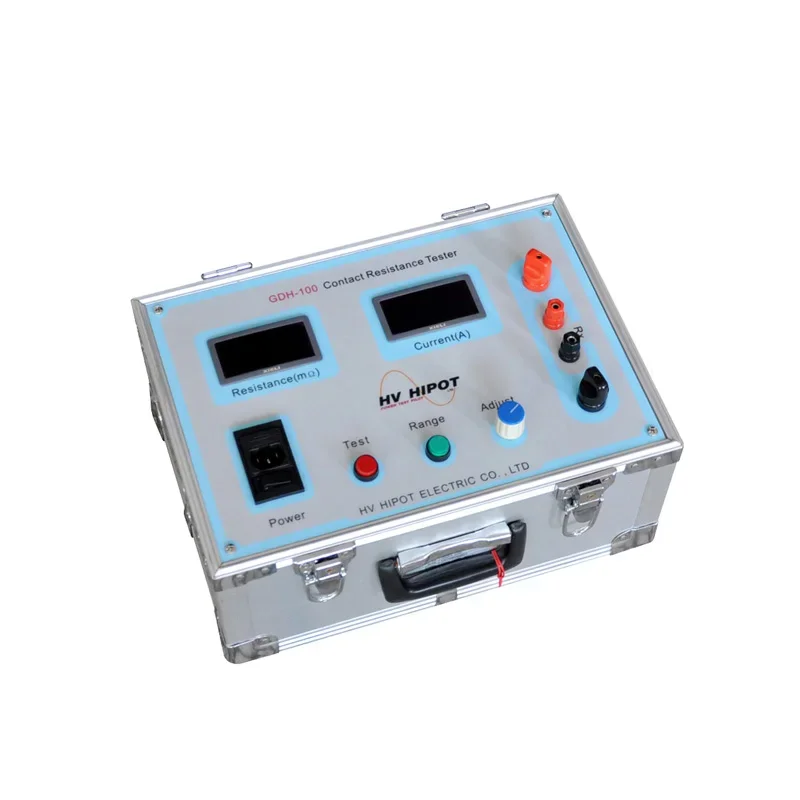 

HVHIPOT Manual Contact Loop Resistance Tester GDH-100 100A Adjustable Contact Resistance Tester