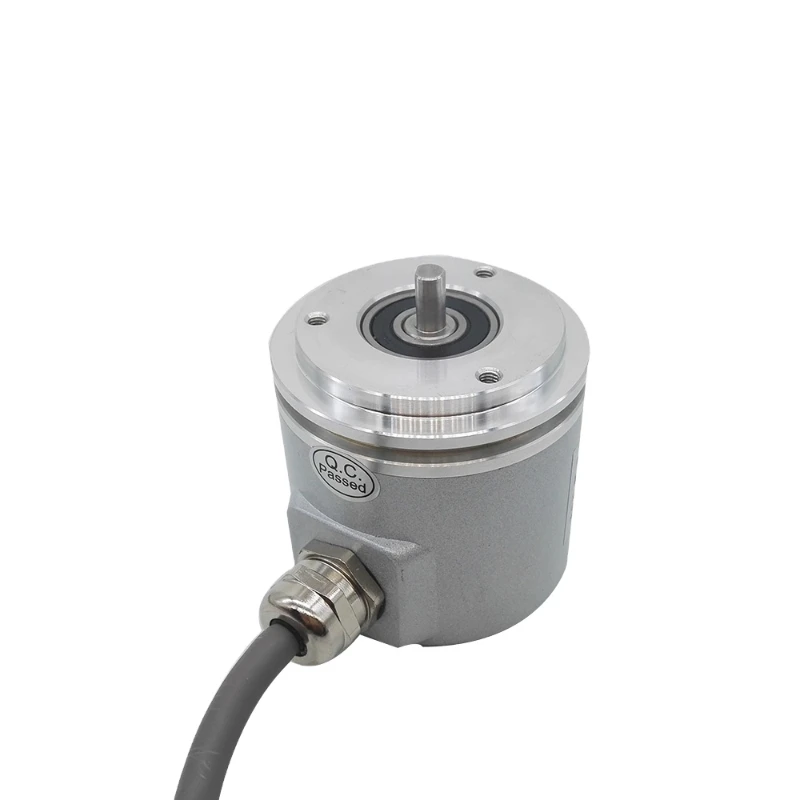 CALTs 4-20mA output synchro flange  4096 single turn absolute rotary encoder solid shaft encoder CAS60S12E6LB 12 bit encoder