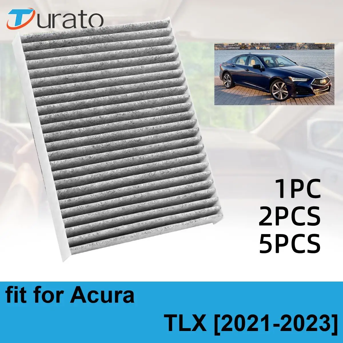 Car Cabin Air Filter Pollen Auto Climate Control Gases Replace Accessories Pollen For Acura TLX 2021-2023 CF11182 80292-TF0-G01