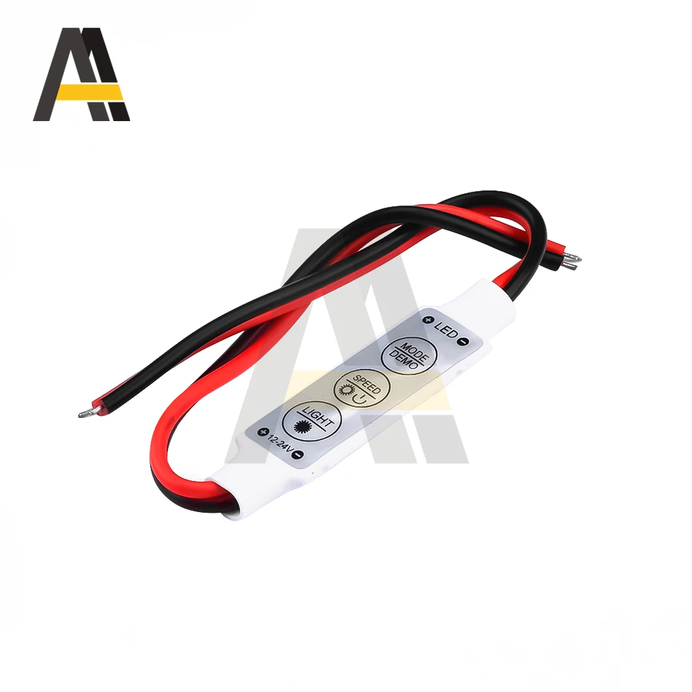 1–10 Stück Mini 12 V LED-Licht, dimmbar, 3-Tasten-Controller, Dimmer, Treiber und Schalter, neueste Steuerung, LED-Lichtleiste