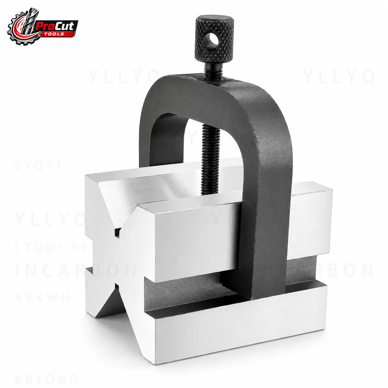 V30 Precision V‑Block with Clamp Hardened Steel V‑fixture for Marking Inspection Milling Workholding