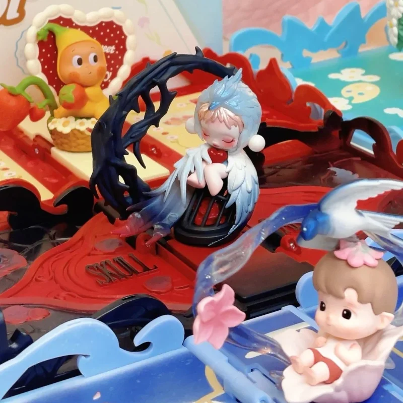 

Новый оригинальный подарок Labubu Skullpanda для вас, слепая коробка, серия 3D поздравительных открыток Dimoo Molly Cryababy, загадочная коробка-сюрприз, игрушки