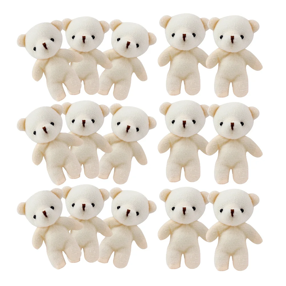 

16 шт., мини-медведь, стиль, маленькие мягкие медведи, кулон, брелок, подвесной мини-медведь, декор, милые украшения для сумок