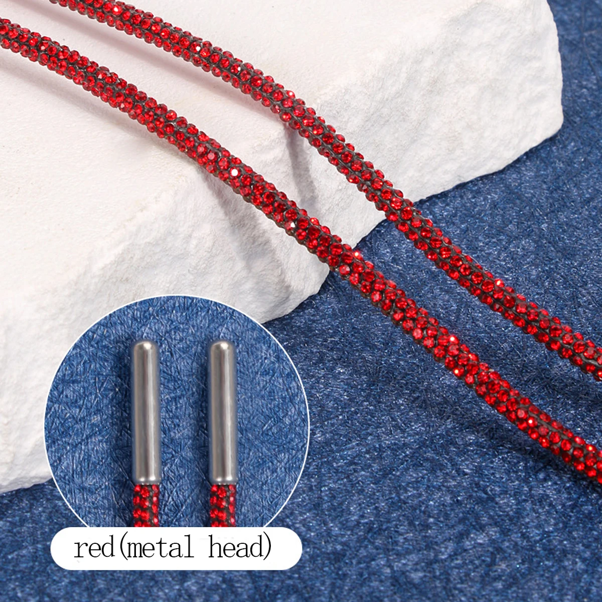 1 Stück glitzernde Schnürsenkel, Ersatz-Schnürsenkel mit Kristall-Strasssteinen, Diamant-Dekorationsseilbänder für dekorative Kapuzenpullover, DIY-Gürtel – Detail 13