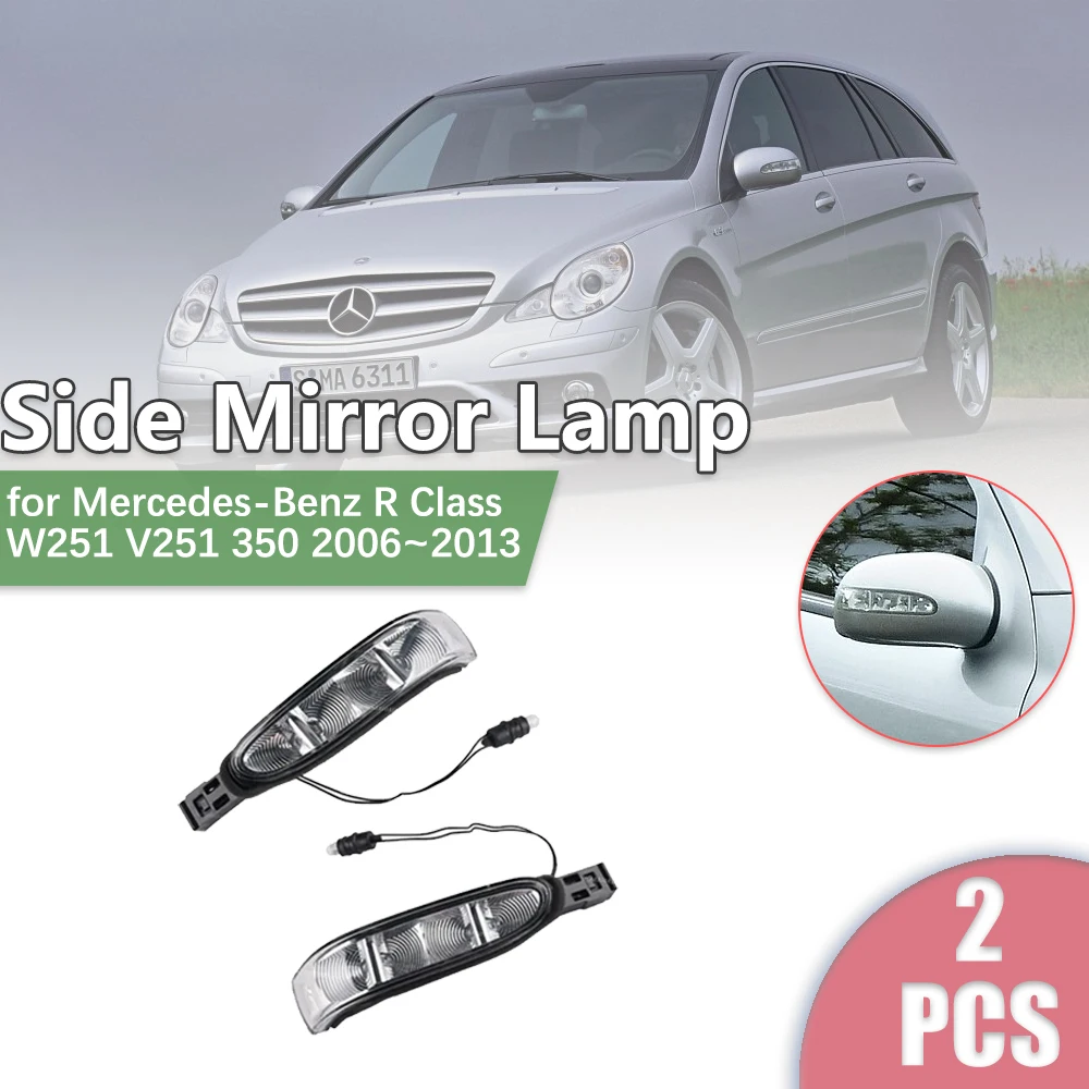 

Car Rearview Side Mirror LED for Mercedes-Benz R Class W251 V251 350 2006~2013 Turn Signal Indicator Lamp Light Part Accessories