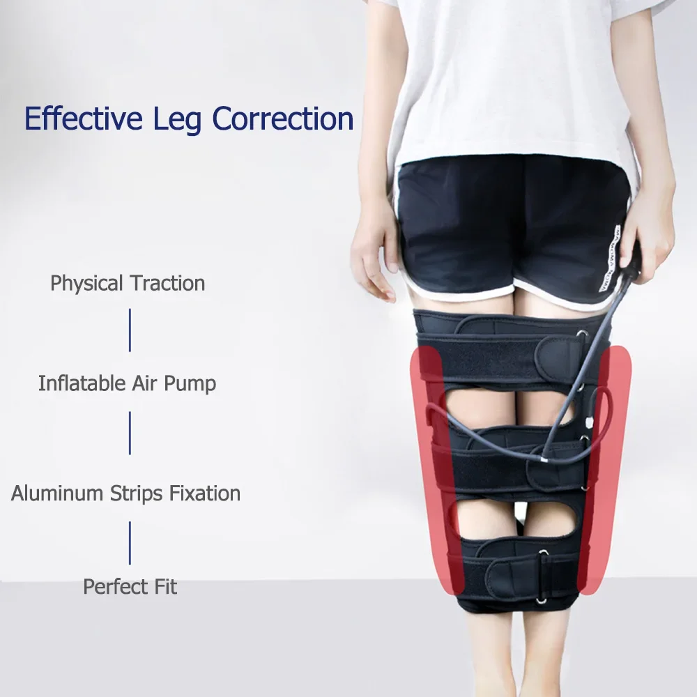 Pressure O/X Type Leg Posture Correction Strap Bent Leg Knee Valgus Straight Beauty Inflatable Leg Strap Adult Children Support view 2