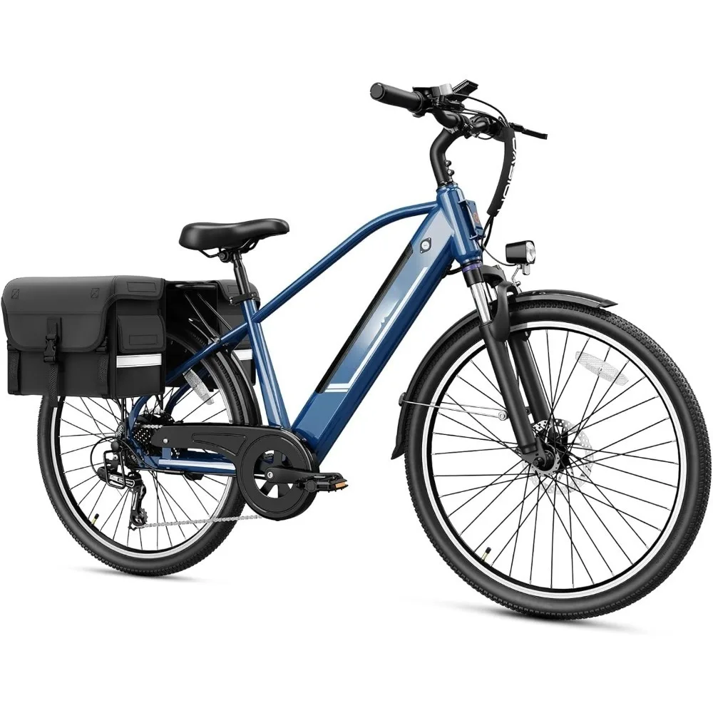 

Электрический велосипед Roamer для взрослых, пиковый двигатель мощностью 1200 Вт, электровелосипед со съемной батареей 528 Втч, максимальная скорость 28 миль в час, 7-скоростной велосипед и передний