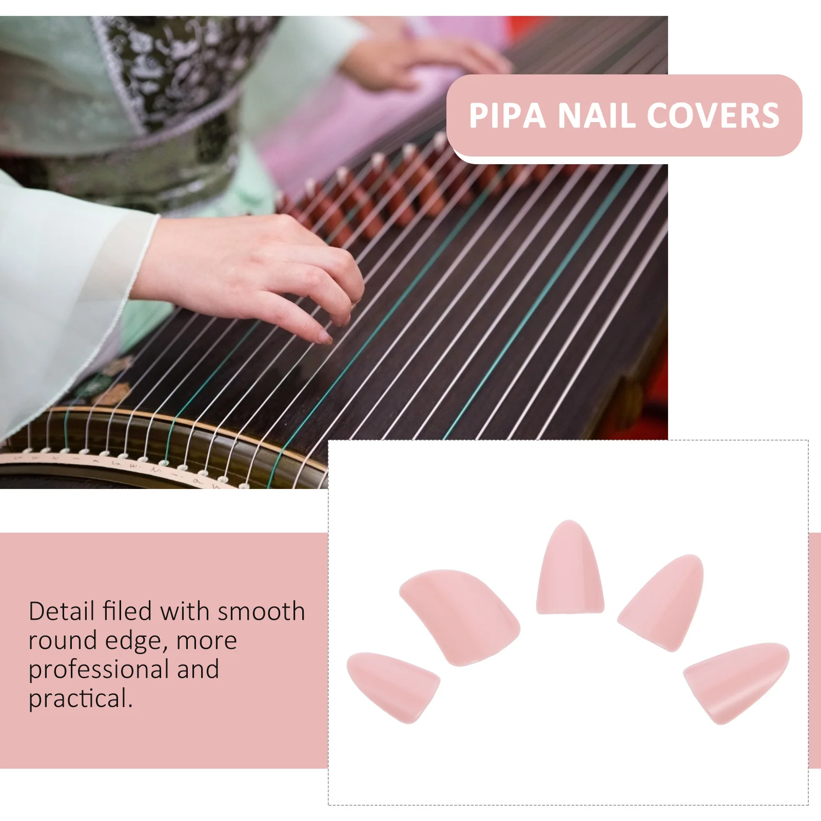 

Pipa Finger Picks Pipa Nails Fingertip Protective Covers String Instrument Parts Pipa Accessories