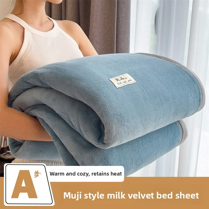 

Thiened Milk Velvet Coral Fce Blanket Double-sided Leisure Nap Sofa Air Conditioning Blanket Warm Bedding Cover Blanket