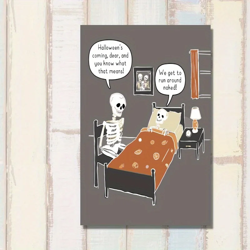 1pc, Funny Halloween Card, Creative pattern card, the best gift for best friends