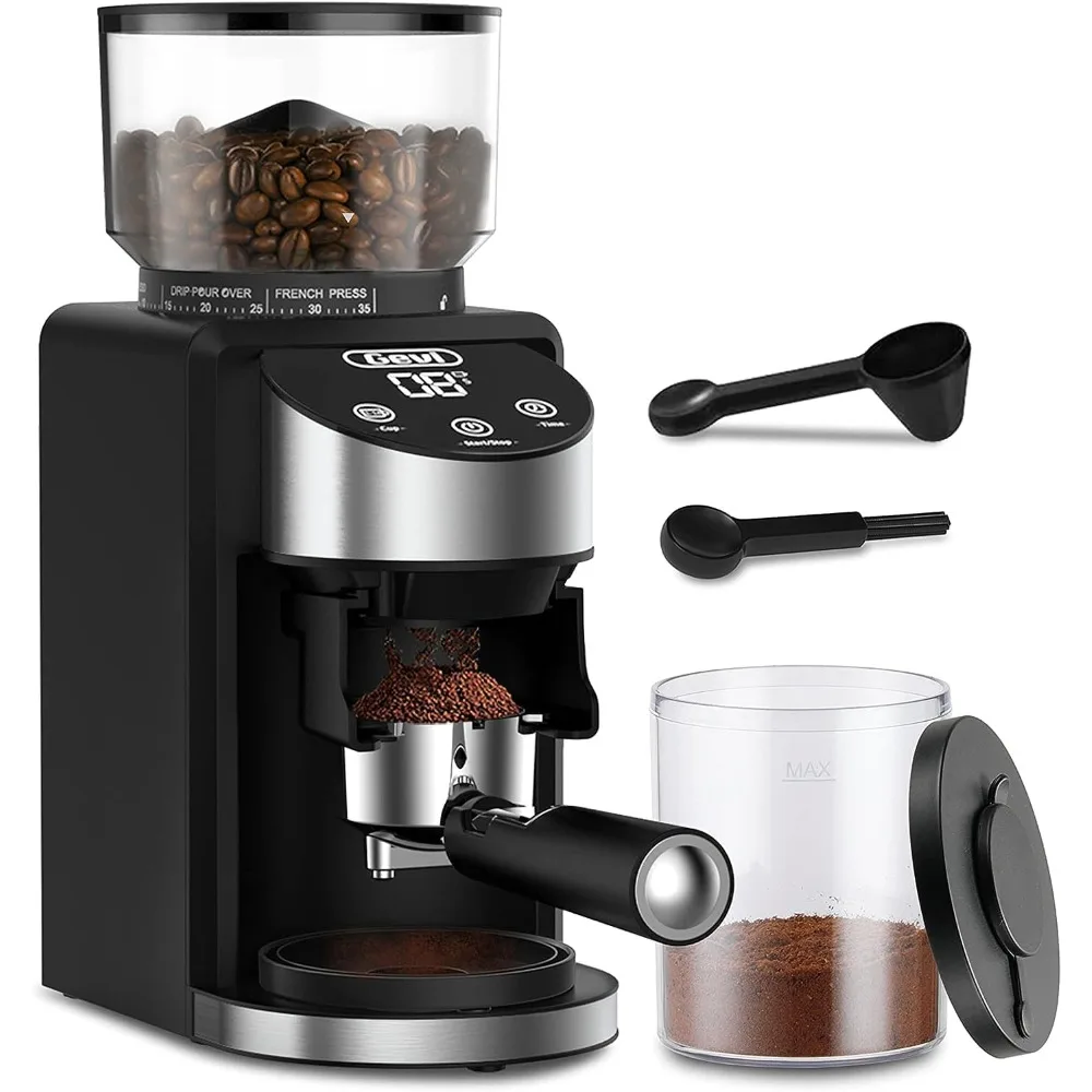 

Gevi Burr Coffee Grinder, Adjustable Burr Mill with 35 Precise Grind Settings, Electric Coffee Grinder for Espresso/Drip/Percola