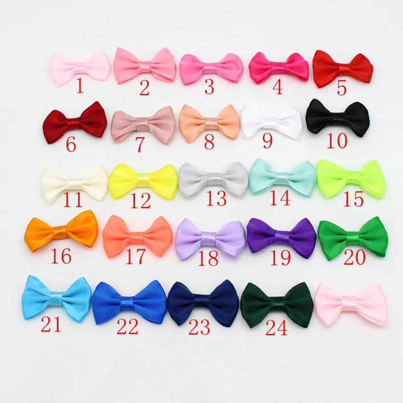 50Pcs/lot Handmade Ribbon Bows For Gift Craft Wedding / Christmas Bows Bow DIY Crafts Garments Hats Dress Sewing Accessories