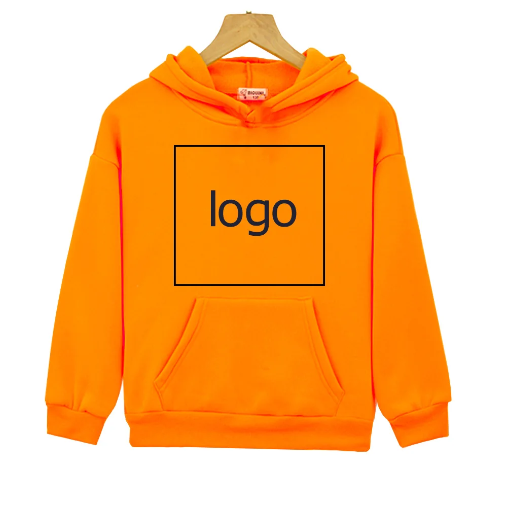 DIY Kids Hoodies Autumn Winter Hooded Casual Sweatshirts Graphic Printing for Boys/Girls Children Kawaii Cartoon Custom Hoodie