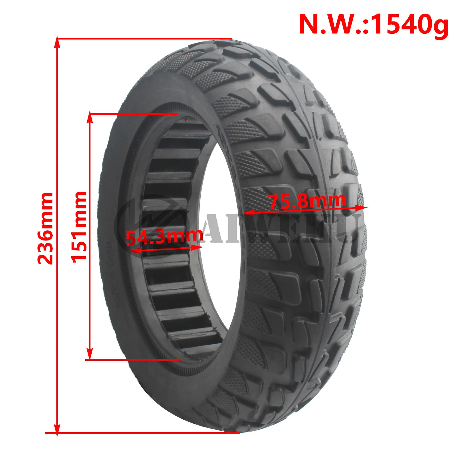 10 x 2.70-6.5 (70/65-6.5) Electric Scooter Vacuum Tyres 10 Inch 10*2.70-6.5 Solid tire For Scooter Speedway 5/Dualtron 3