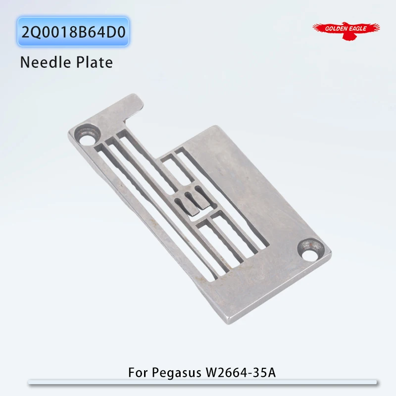 2Q0018B64D0 Throat Plate Fit Pegasus W2664 Industrial Interlock (Flatlock) Sewing Machine Needle Plate 364 Gauge