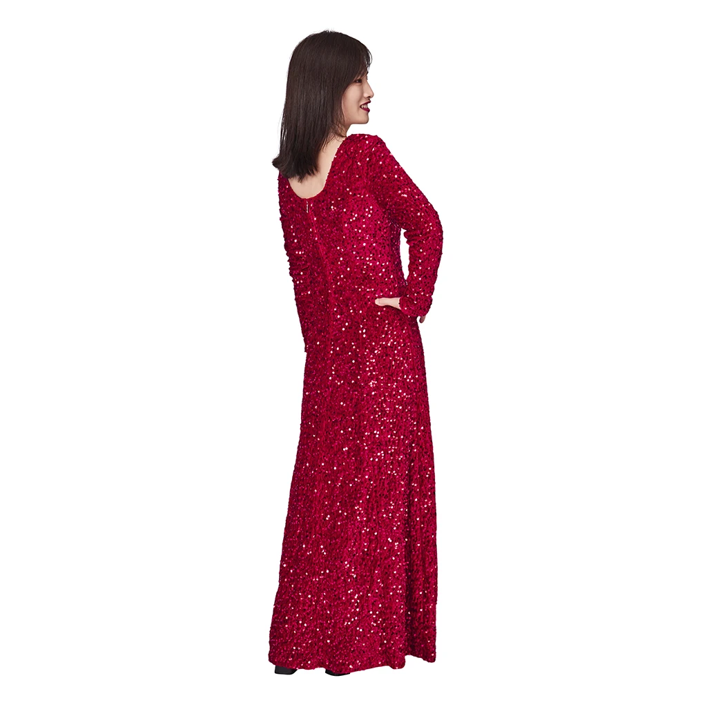 red sequin dress fairy godmother Retro Sequin Tee Dress – Neon Multicolor main image 1