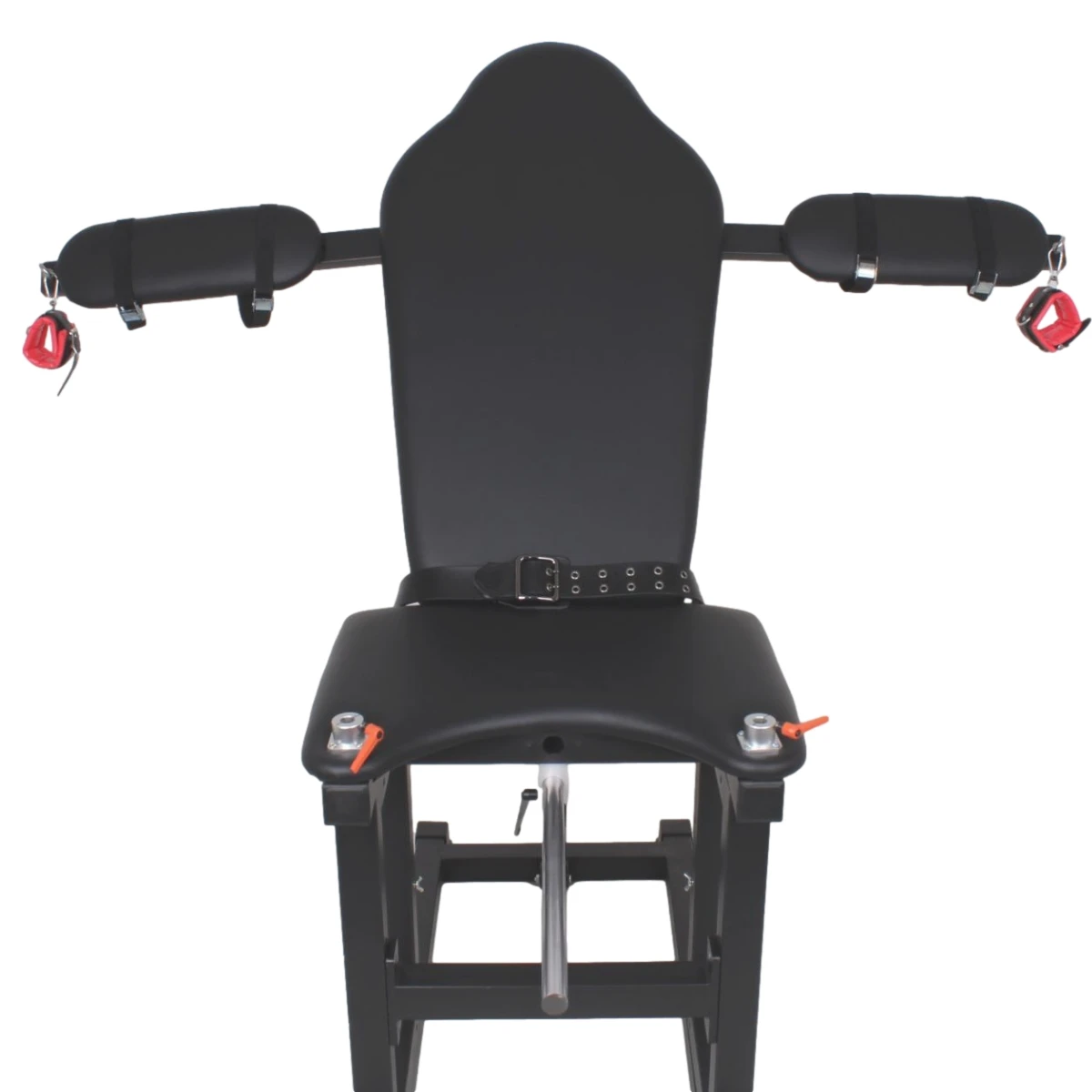 Adjustable Bondage Chair BDSM Restraint Equipment Leather Adjustable Position Perfect for Sexual Play 110cm Length 35kg Weigeh