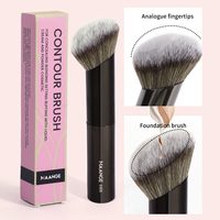 MAANGE High-end Contoured Makeup Brushes Angled Foundation Concealer Brush Cosmetic Blend Makeup Tools Soft Britle for Beginner