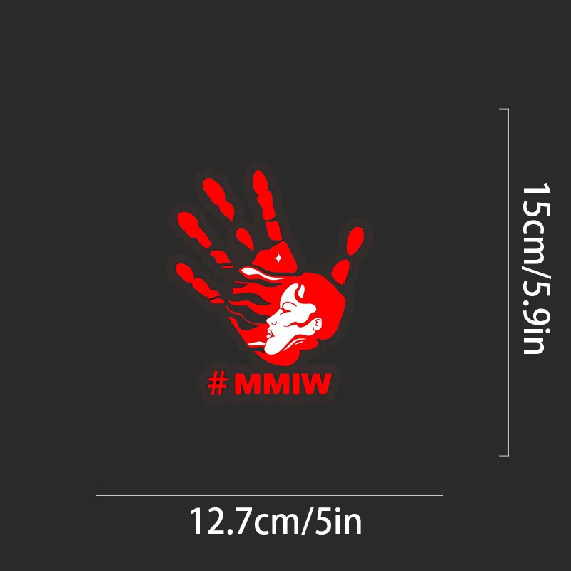 1個 # MMIW アクティビズム ビニール デカール - インディジェナス・ライトズ・アウェアネス・ステッカー（社会正義のための壁/ラップトップ/車の窓/水筒用）