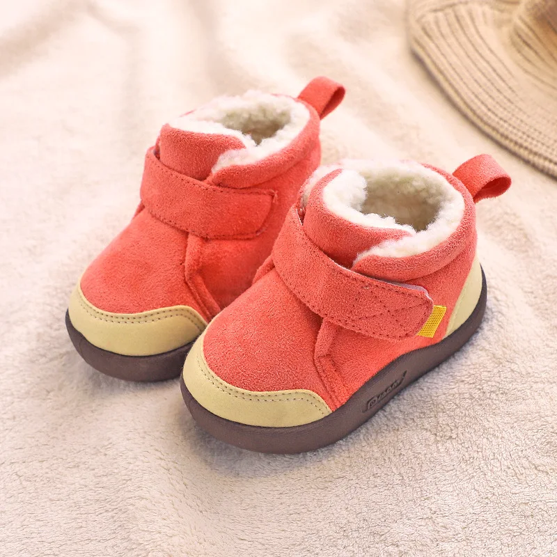 Infant Toddler Boots Winter Baby Girls Boys Snow Boots Outdoor Plush Kids Shoes Soft Bottom Non-Slip Children Boots Baby Shoes