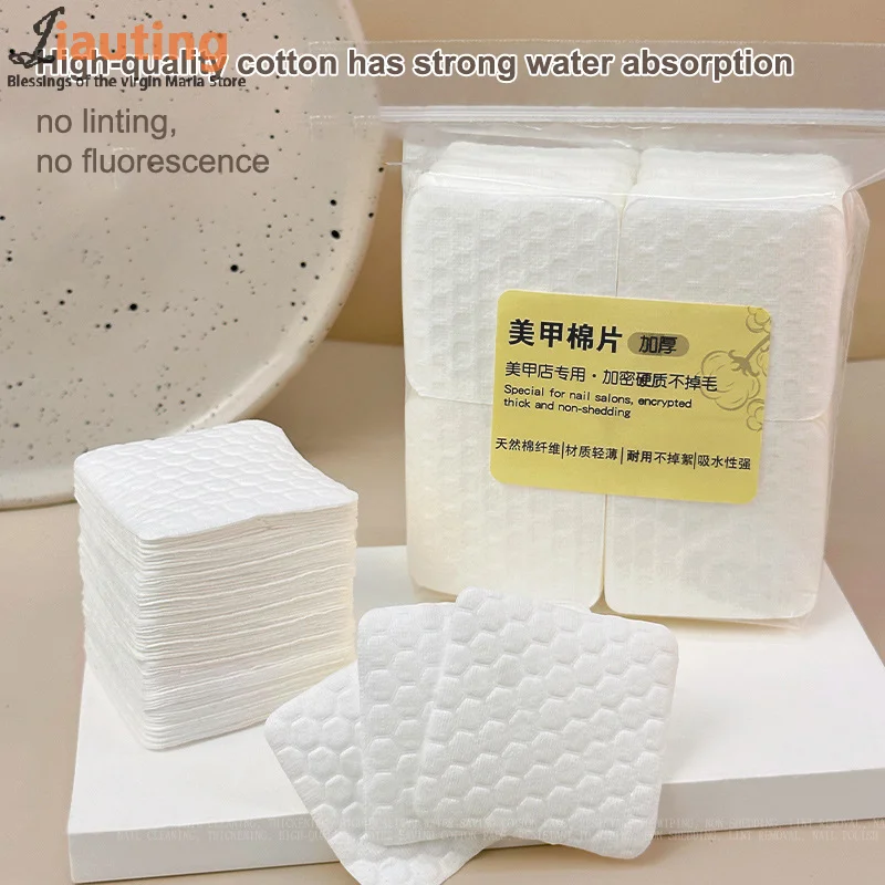 200/500 قطعة سماكة مهنة منصات القطن لمسمار مناديل خالية من الوبر مسمار القطن هلام مزيل طلاء الأظافر مسمار الفن أدوات تنظيف