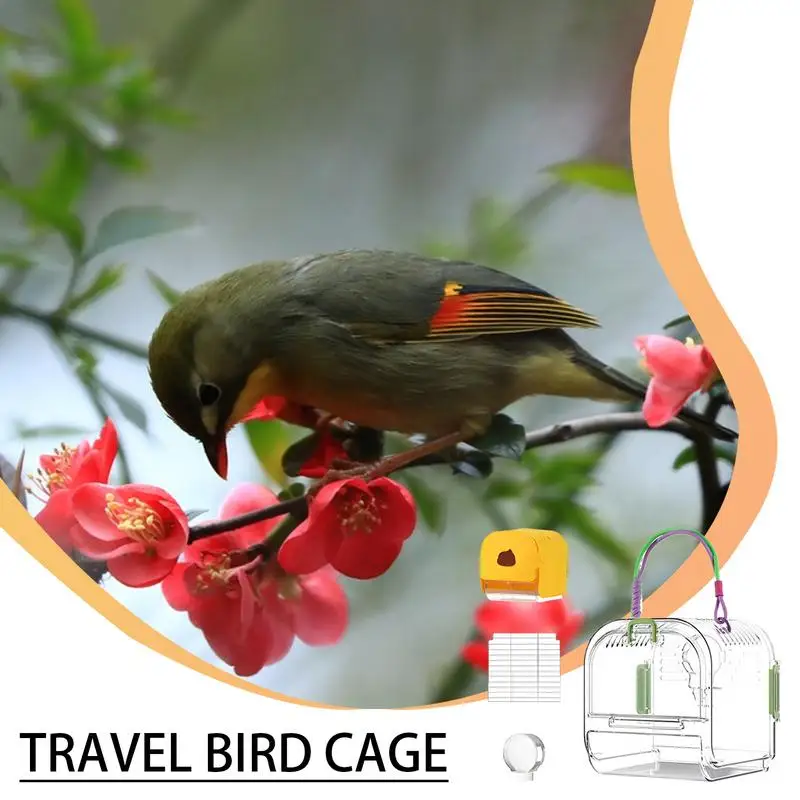 

Large Bird Cage Parakeet Nest Habitat With Easy-Clean Pull Out Tray Foldable Bird Supplies Nesting With Breathable Spacious