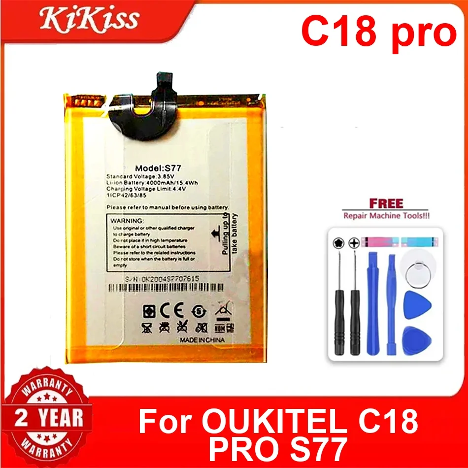 

4000Mah C18 Pro Mobile Phone Battery For Oukitel S77 High-Capacity Premium