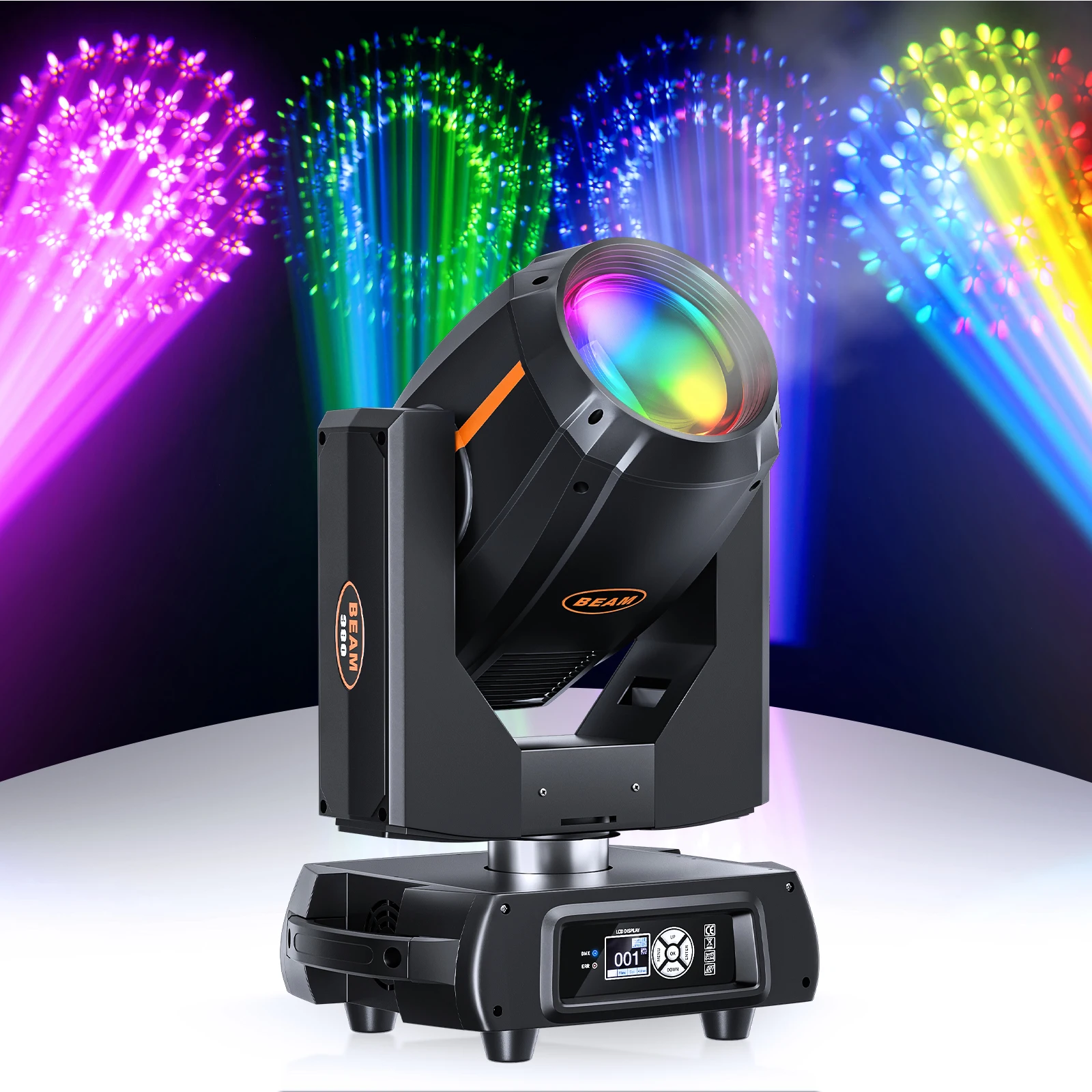 380W LED Spot 13 Colors LED Beam Moving Head Lighting Fieryzeal for Discos DJ Party Bar Stage Equipment Concert