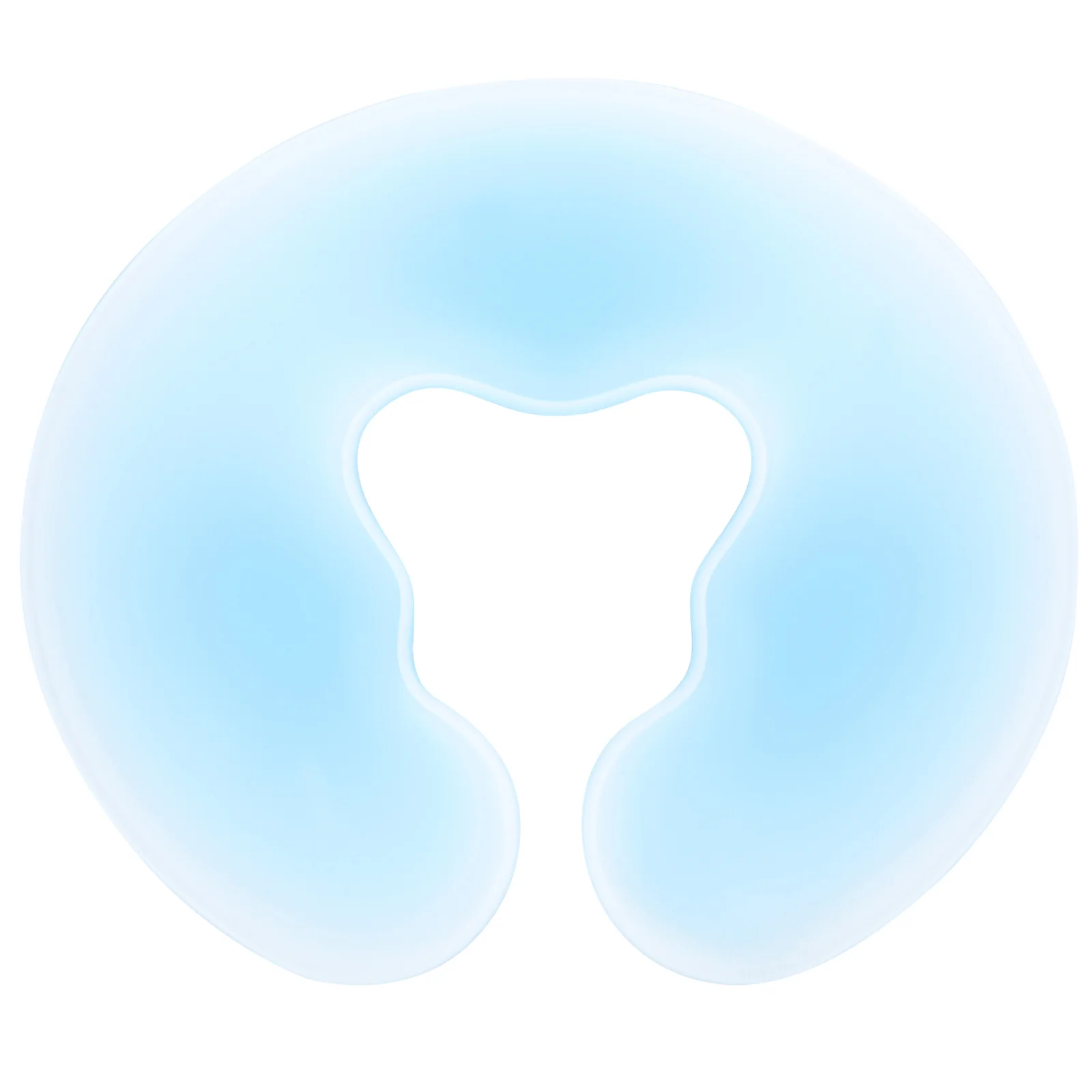 

1pc U-Shaped Silicone Face Pillow Design For Spa Massage Cooling Sleeping Pad Beauty Salon Dust Mites