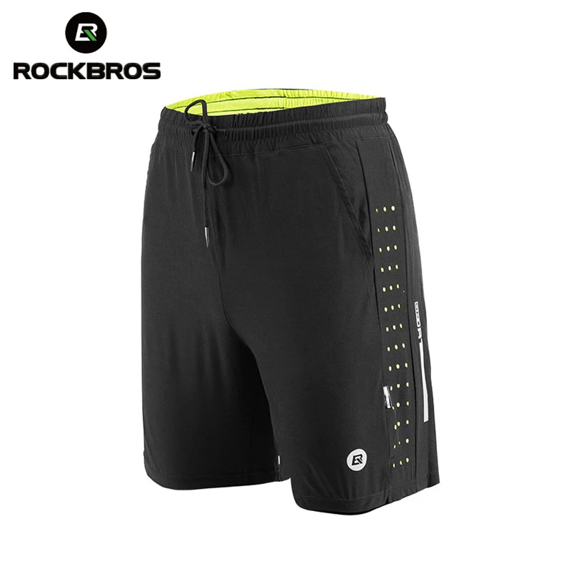 ROCKBROS-pantalones cortos para correr, ropa Unisex para ejercicio, gimnasio, trotar, Fitness, transpirables, equipo de ciclismo para deportes al