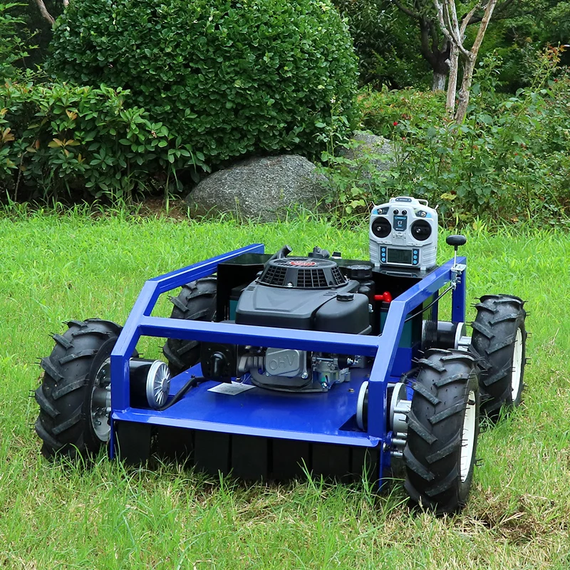 

Customized Manufacturer Direct Sales 550mm Mowing Width Small Electric Robotic Wireless Slope Lawn Robot Mini Bush Hog