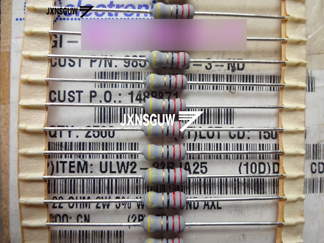 

10PCS NEW Original British Welwyn MO1S 1W22R 3x9MM Color ring Fever resistance 1W 22R Metal oxide film resistor 22R 1W 22ohm