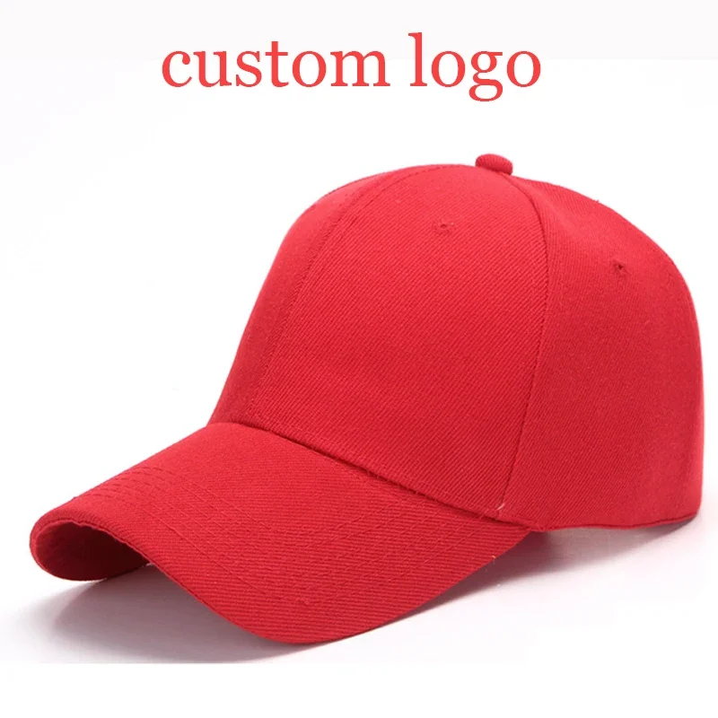 

Custom Logo Baseball Cap for Men and Women DIY Design Letter Embroidery Hat Customize Cap Graphic Print Wholesale