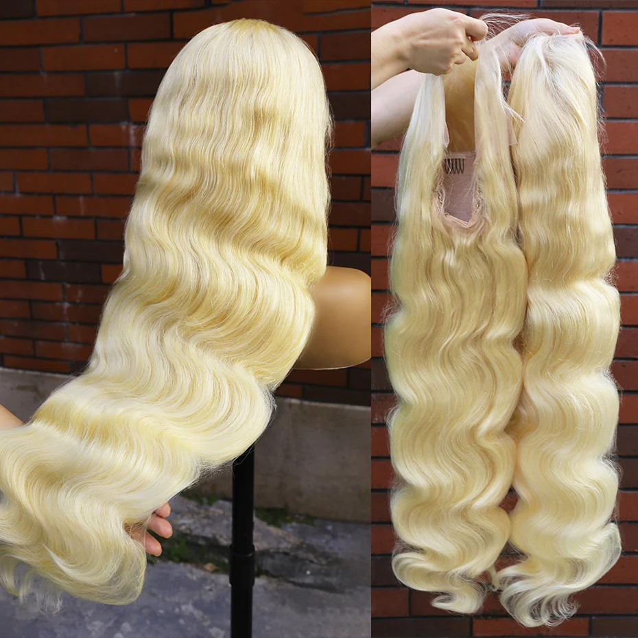 613 HD Lace Frontal Wig 13x6 Preplucked Body Wave Human Hair Wigs 360 Full Lace Wigs Human Hair Vietnamese Raw Human Hair Wig Blonde Wig 13x4 Lace Front Wig Human Hair 30 38 40 Inches 180% 200% 220% D image 4