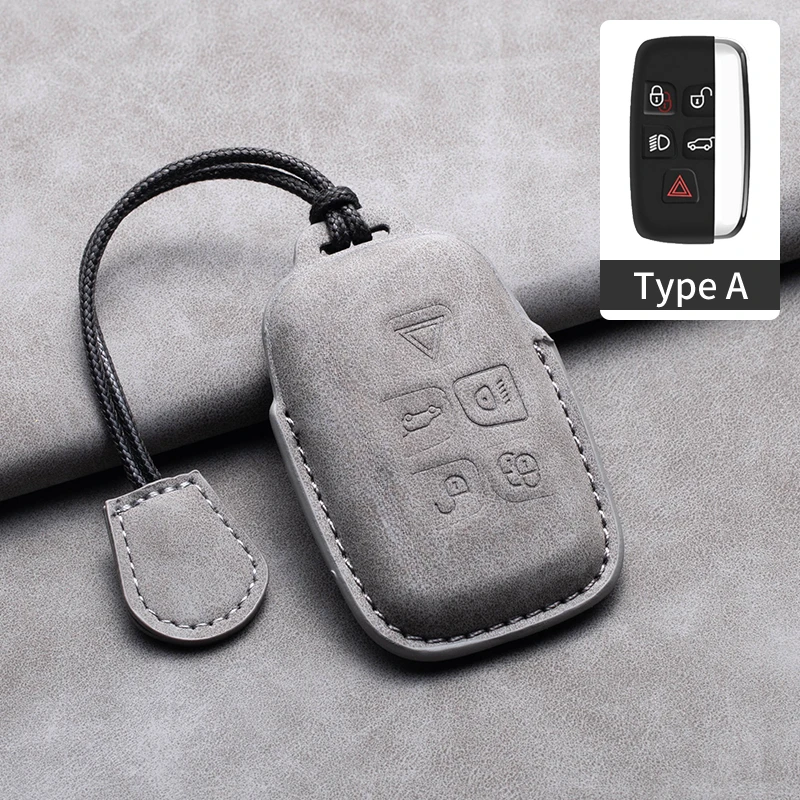 

Leather Car Key Cover for Land Rover Range Rover Sport Evoque Velar Discovery 5 Jaguar XE XF E-Pace F-Pace A8 A9 X8 XJ XFL XJL