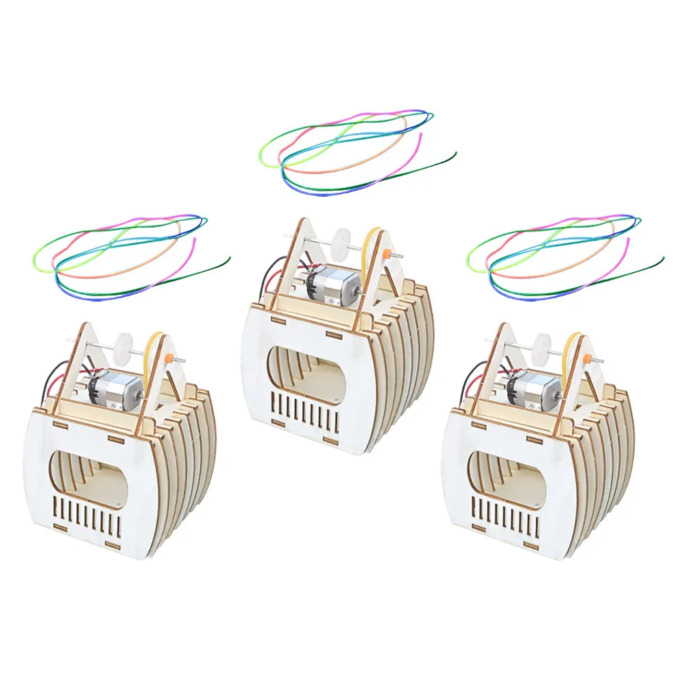 

Набор из 3-х деревянных конструкторов «Канатная дорога» для детей - Интерактивная механическая головоломка - Развлекательная игра для всей семьи