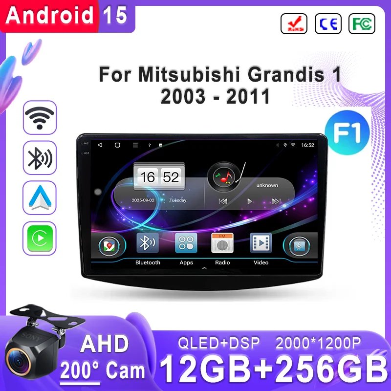 

Android 15 For Mitsubishi Grandis 1 2003 - 2011 Car Radio Multimedia Video Player Navigation GPS Head Unit Screen No 2Din DVD