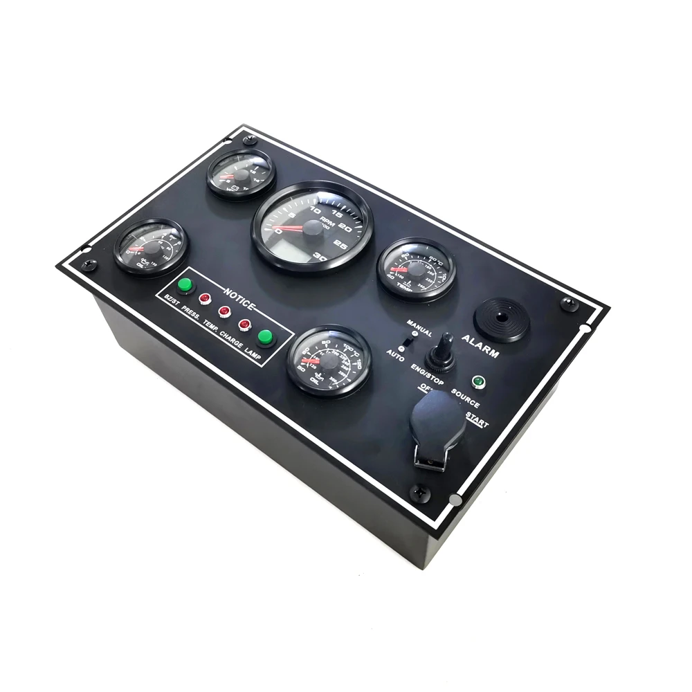 335*200 mm 3KRPM 8-16V 0-10Bar With Sensor Marine Boat Gauge Panel Boat Instrument Panel