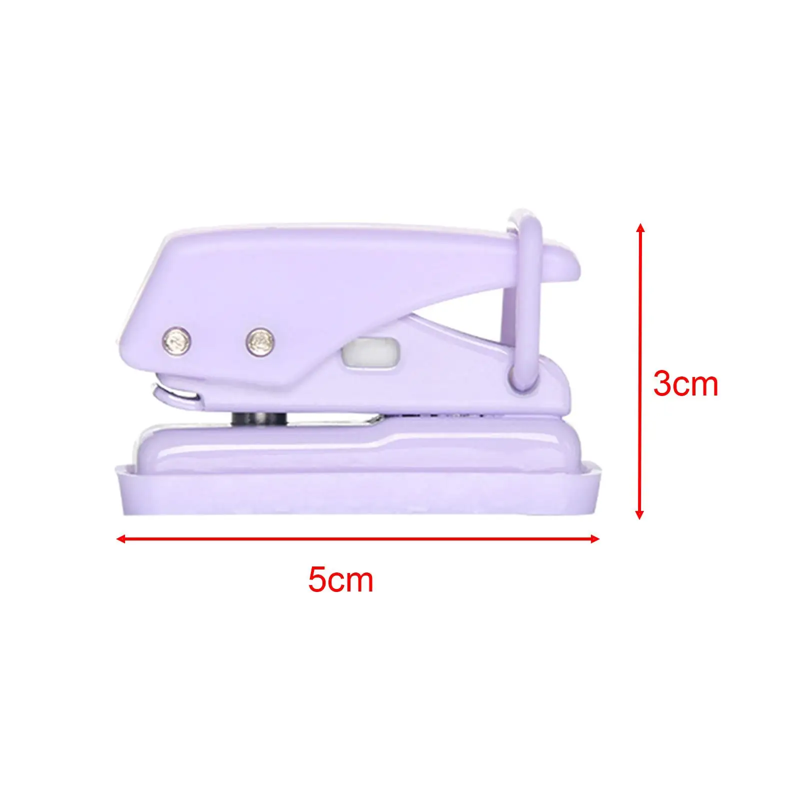 Lot de 5 mini perforateurs compacts à trou unique, pour le poinçonnage et la conclusion du papier