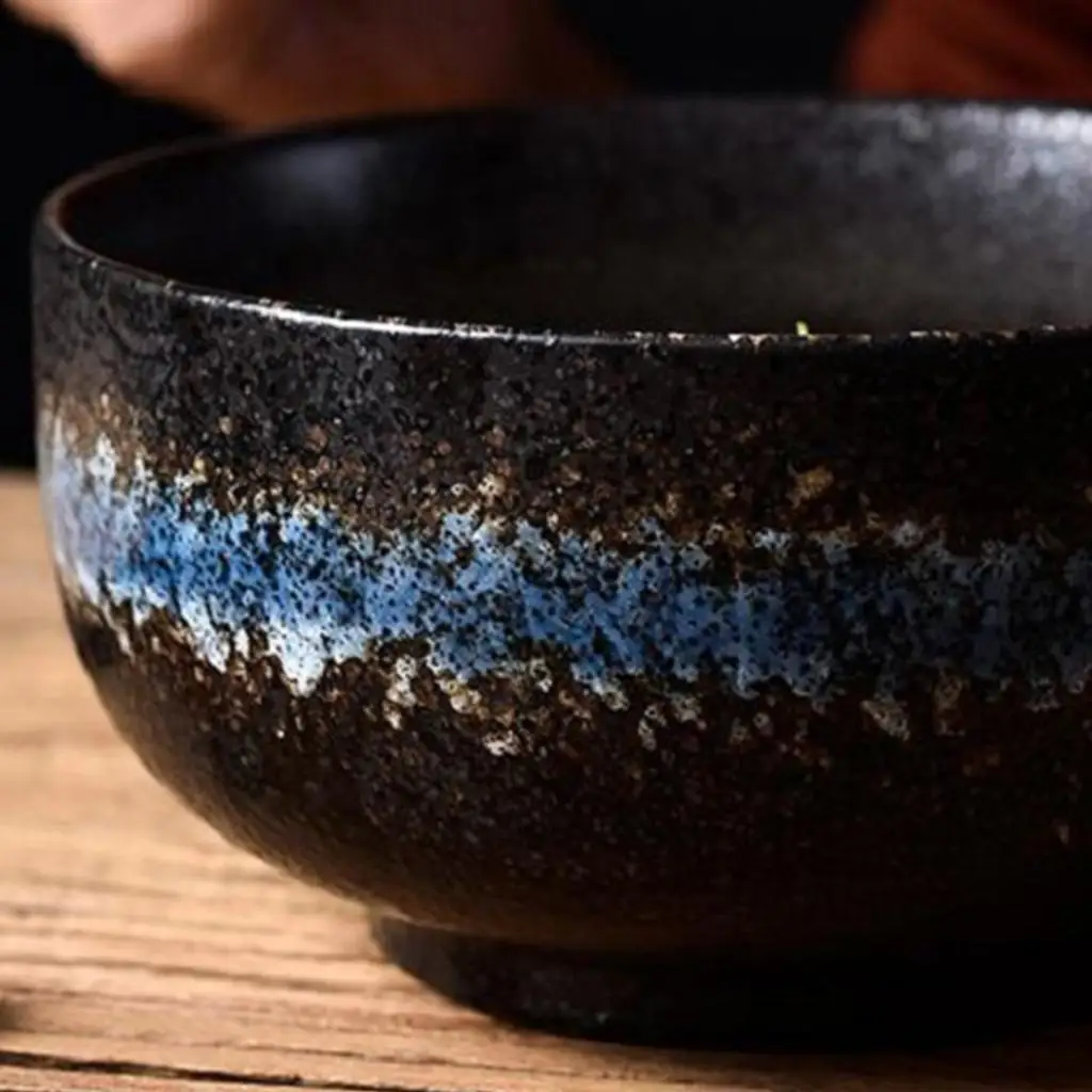

Ceramic Japanese Ramen Bowl Large 1500 ml Porcelain Bowl with Lid and Spoon