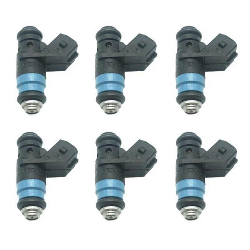 6Pcs Fuel Injector H132254 FI114962 8200132254 For Renault Clio Megane Scenic Modus Skoda Seat 1.4L 16V