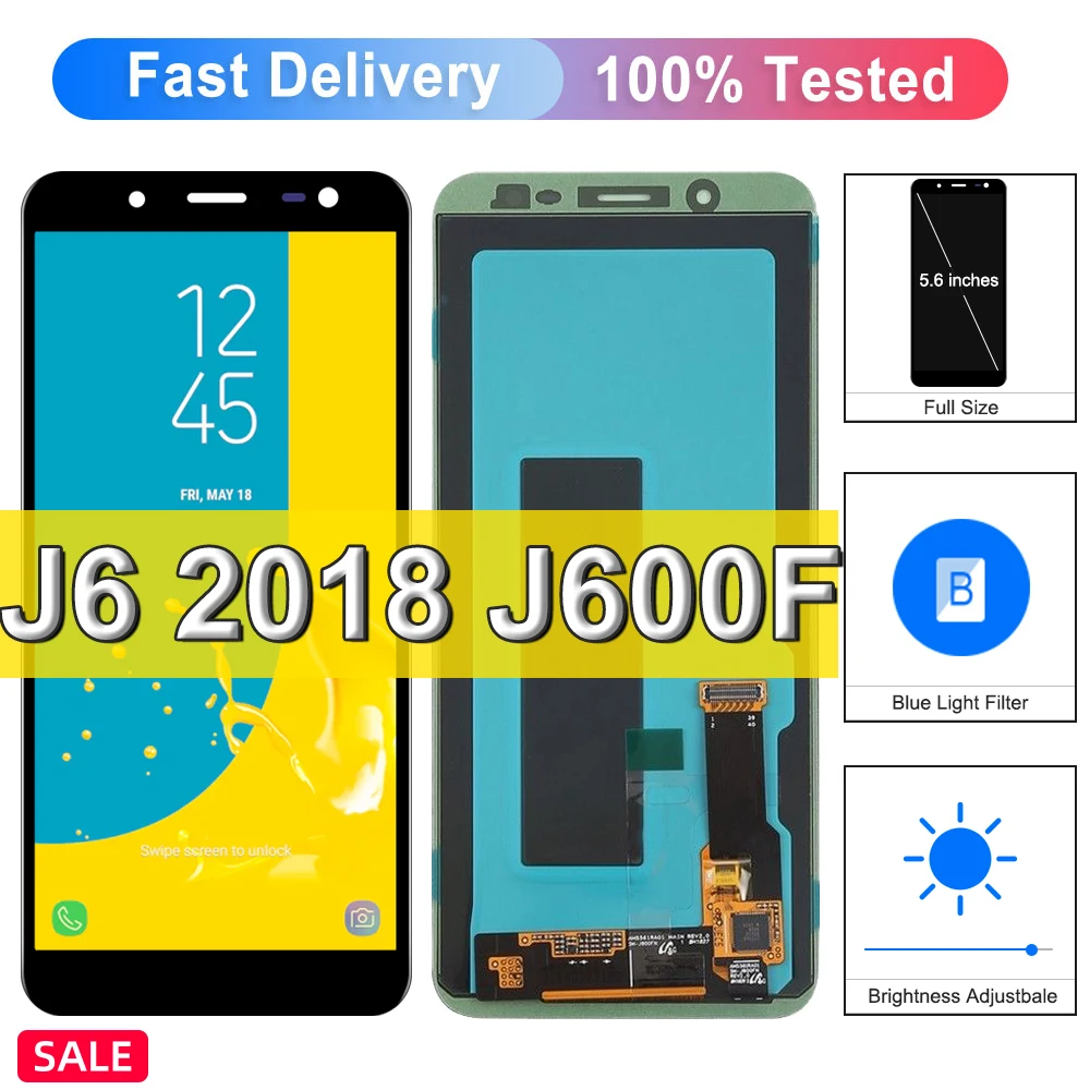 TFT J6 Display For Samsung Galaxy J6 2018 J600 LCD Touch Screen Replacement For Samsung J6 J600 J600G J600F J600L Assembly Parts