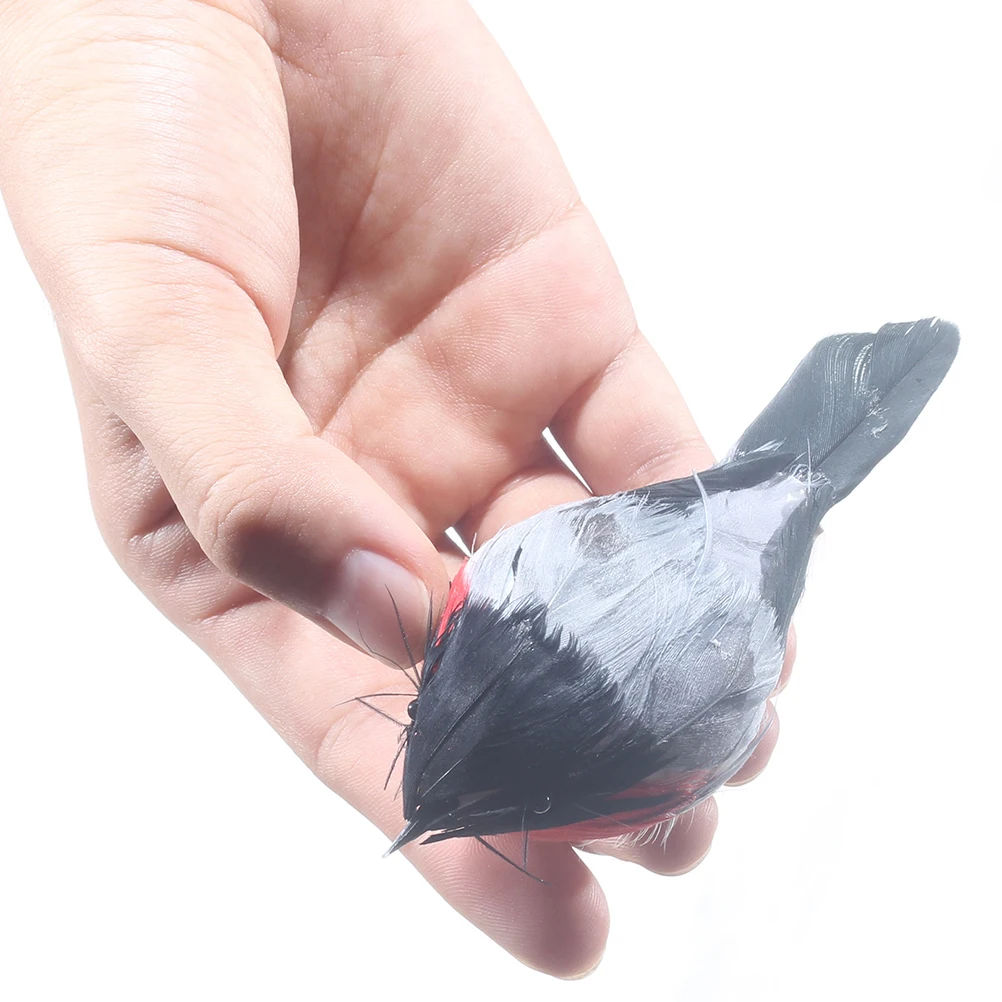 

10Pcs Bird Shaped Crafts Lovely Bird Ornament for Christmas Party Decor Xmas Festival Decorative Accessory Home Office