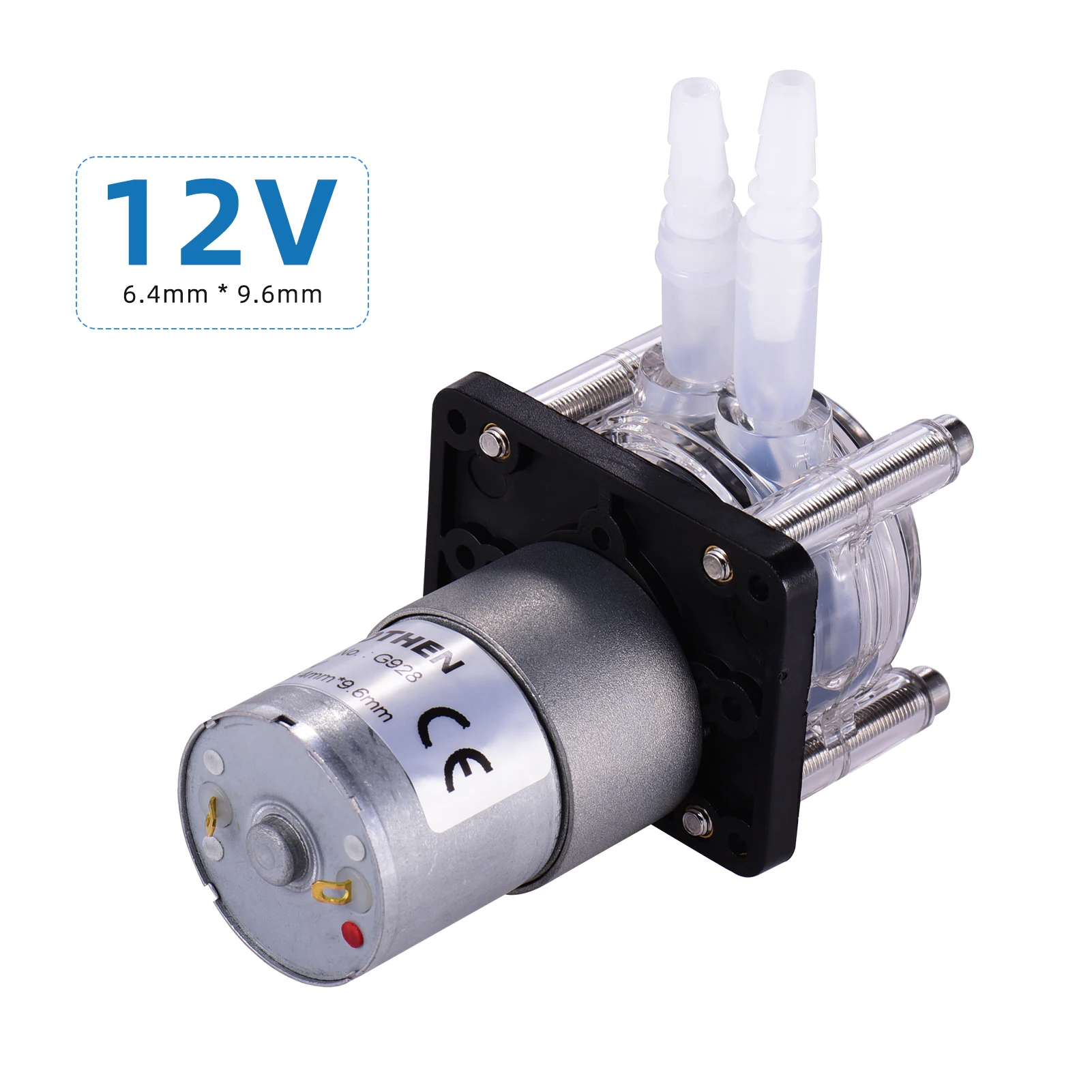 Pompe péristaltique DC 24V avec tube en silicone, pompe à eau à haut débit, pompe à vide de dosage, auto-amorçante, débit réglable