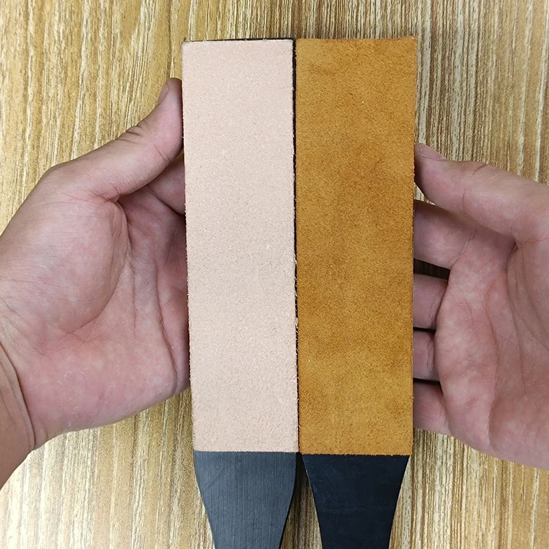 Polishing Wax Paste Razor Tool Knife Sharpener Stone Buffing Cutting Compounds Natural Leather Double Sided Board