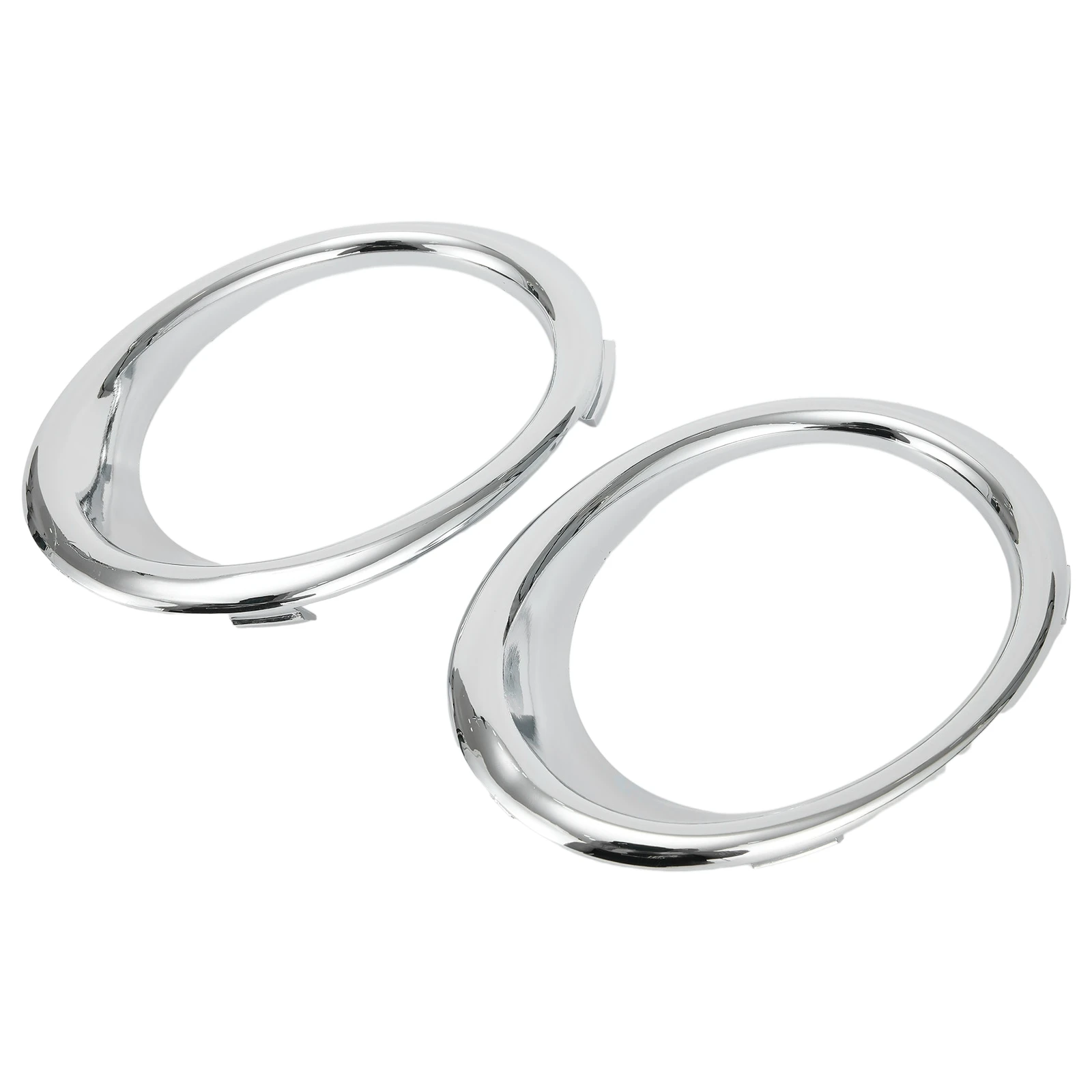 Front Left & Right Chrome Fog Lamp Bezel Trim Ring Set Fits For Fusion 2013 2016 Front Fog Light Cover Direct Replacement