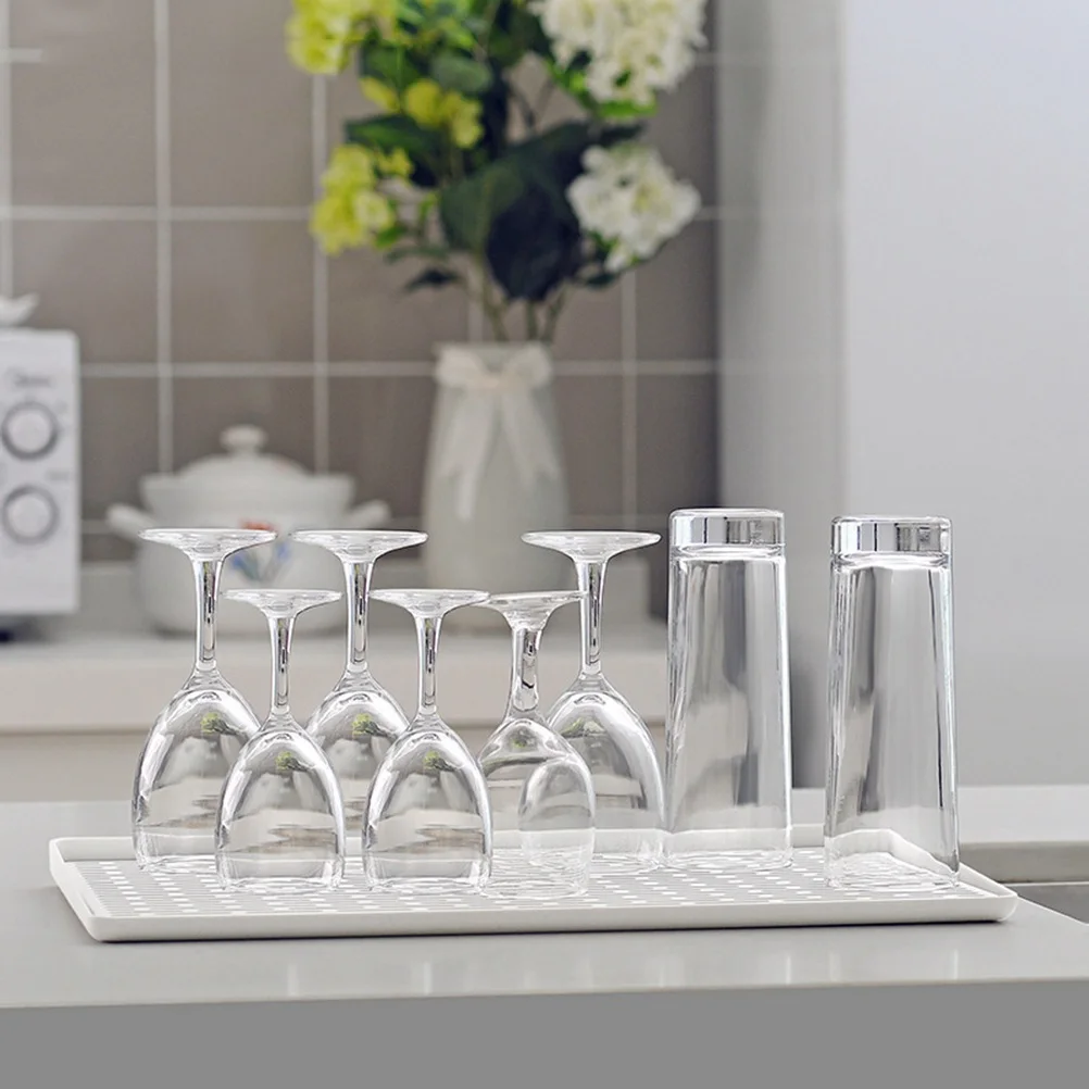 Double-Layer Draining Board Plastic Rustproof Kitchen Rack Home Fruit Plate Tray Easy Clean Multifunctional Dish Drying Mat