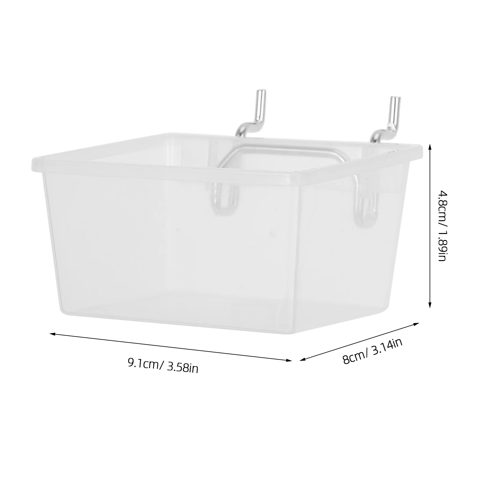 6 шт. контейнеры для перфорированной доски с наклонным отверстием и квадратным отверстием, компактные эффективные решения для хранения, органайзер для мастерской, аксессуары для досок