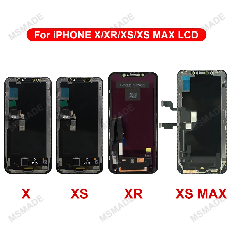 AAA+ INCELL For iPhone X LCD XR XS MAX Display Touch Screen  Digitizer OLED For iPhone 11 Pro Max LCD 12 Pro Replacement  Part